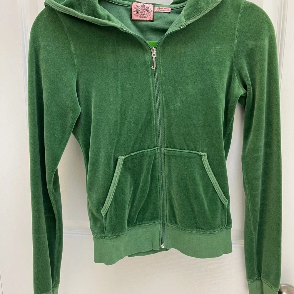 Juicy Couture Green Velour Tracksuit - Picture 10 of 12